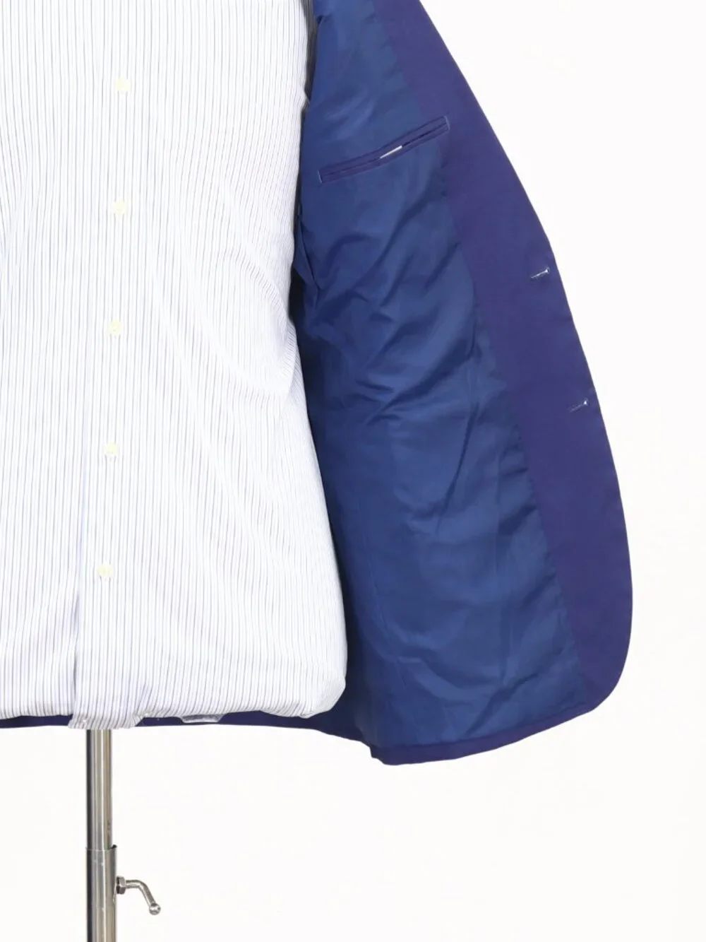 J. Crew 40R Blue Blazer Sport Coat Jacket 2-Button Solid W844